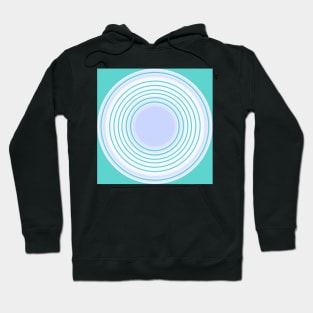 Circles lilac, white and green Hoodie